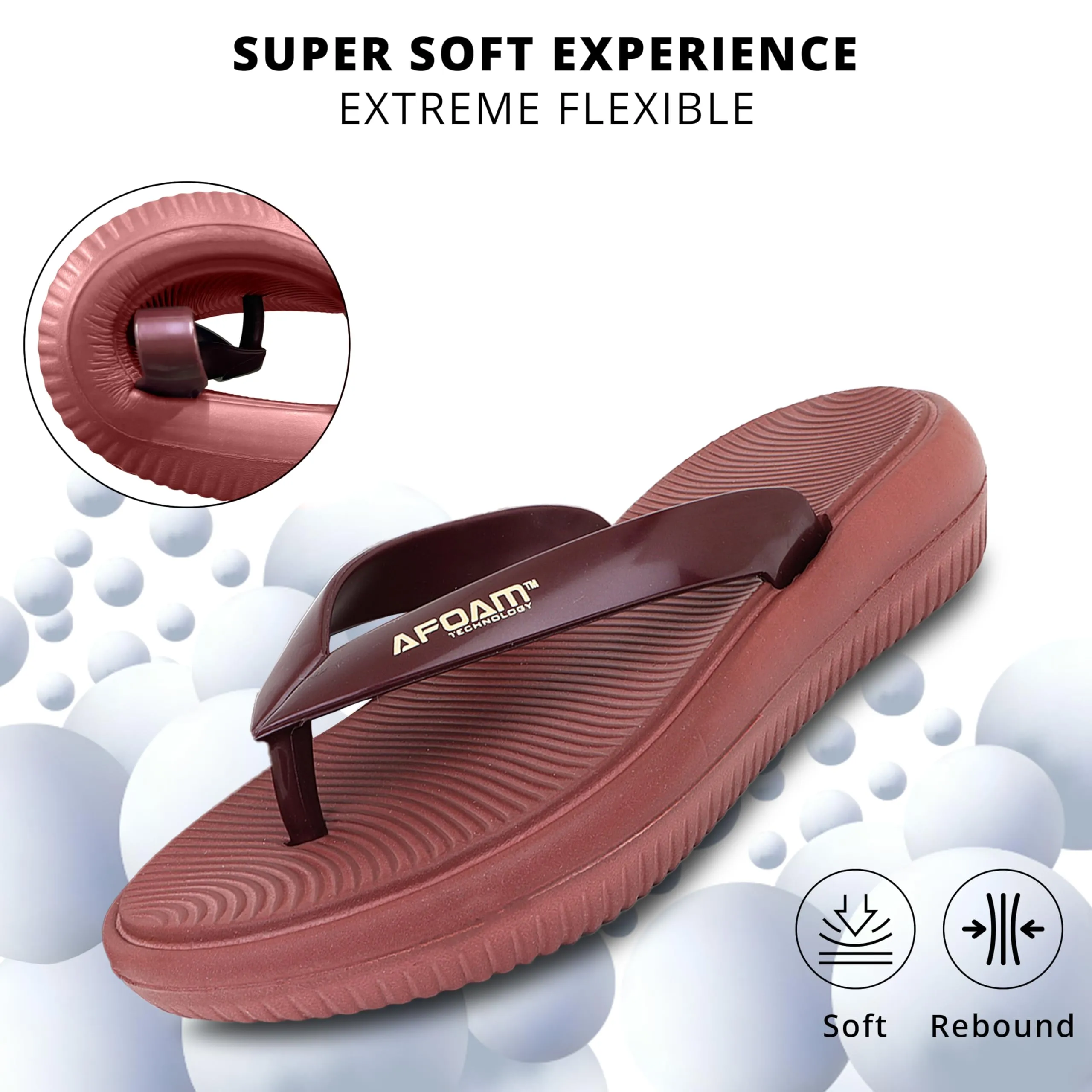 AIRSON AL-5 Slipper for Women | Orthopedic, Diabetic, Pregnancy | Soft Doctor Anti-Skid Slipper for Women |Slides, Flip-Flops, Slippers, Chappals | For Ladies and Girls (Wine, 6)