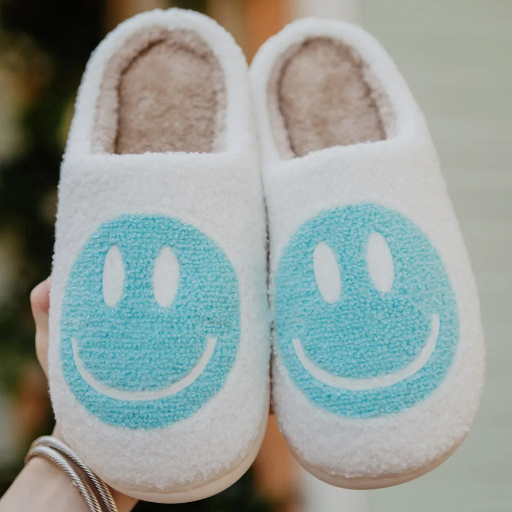 Aqua Wholesale Happy Face Cozy Slippers