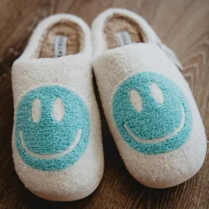 Aqua Wholesale Happy Face Cozy Slippers