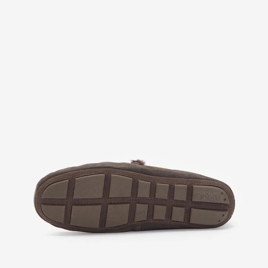 Barbour Monty Suede Fur Slippers MSL0001 Brown Suede