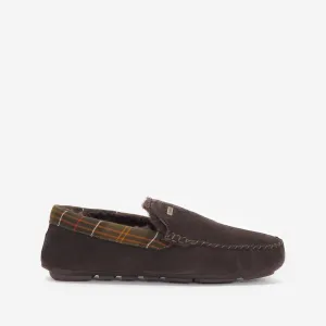 Barbour Monty Suede Fur Slippers MSL0001 Brown Suede