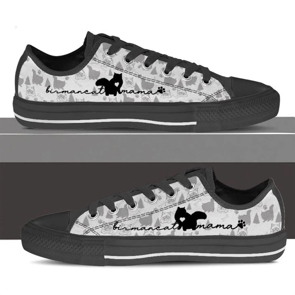 Birman Cat Low Top Shoes - Sneaker For Cat Walking - Cat Lovers Gifts For Him Or Her, Cat Canvas Shoes