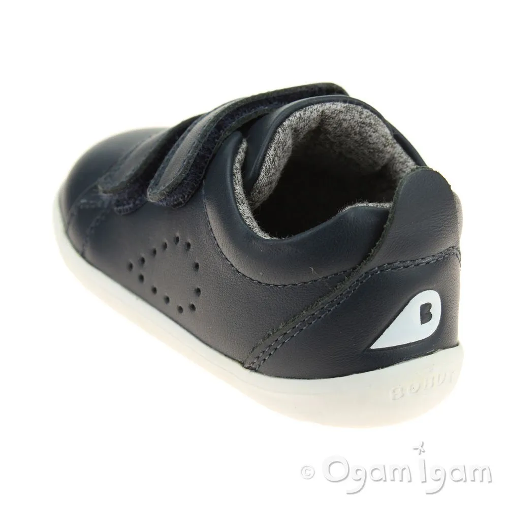 Bobux Grass Court Step Up Infant Boys Navy Shoe