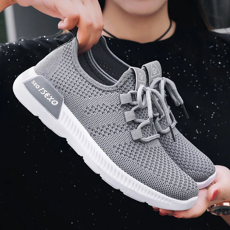 Casual Cross Strap Women Breathable Sneakers