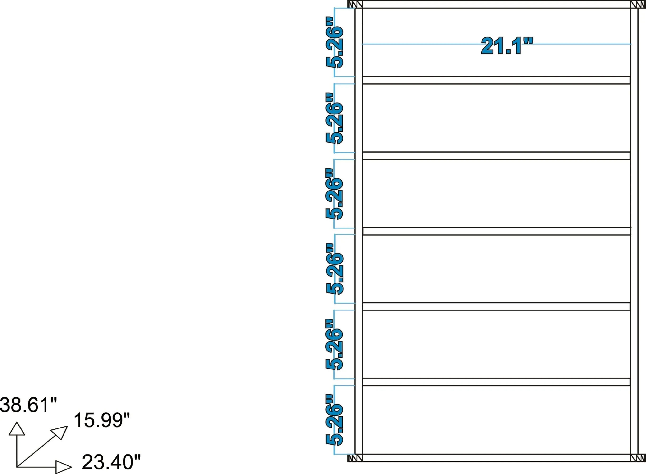 Catalonia Mobile Shoe Closet 2.0 with 6 shelves in White