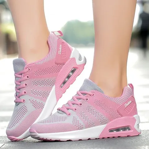 Chic Block Air Cushion Breathable Athletic Shoes