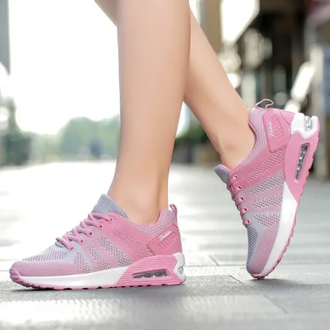 Chic Block Air Cushion Breathable Athletic Shoes