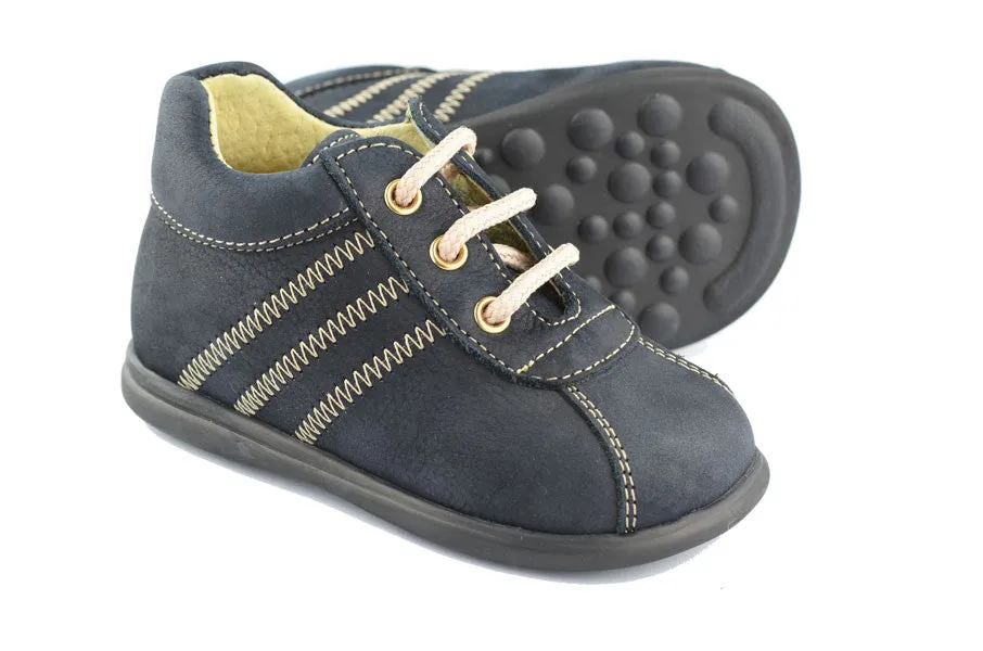 Clarys Boys Dark Navy Nubuck Boot