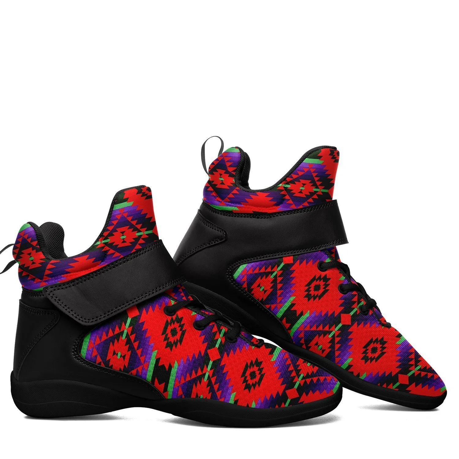 Cree Confederacy Chicken Dance Ipottaa Basketball / Sport High Top Shoes - Black Sole