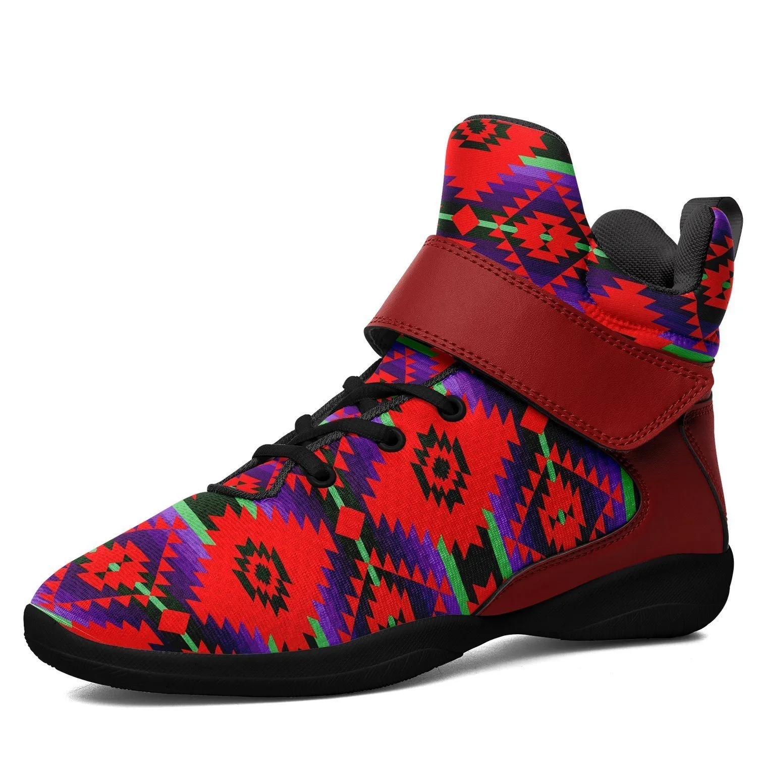 Cree Confederacy Chicken Dance Ipottaa Basketball / Sport High Top Shoes - Black Sole