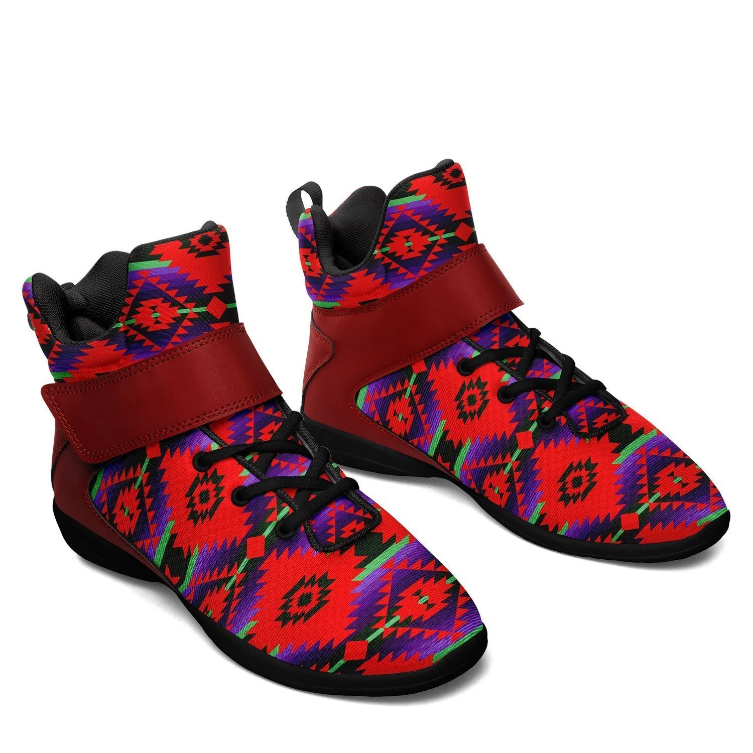 Cree Confederacy Chicken Dance Ipottaa Basketball / Sport High Top Shoes - Black Sole