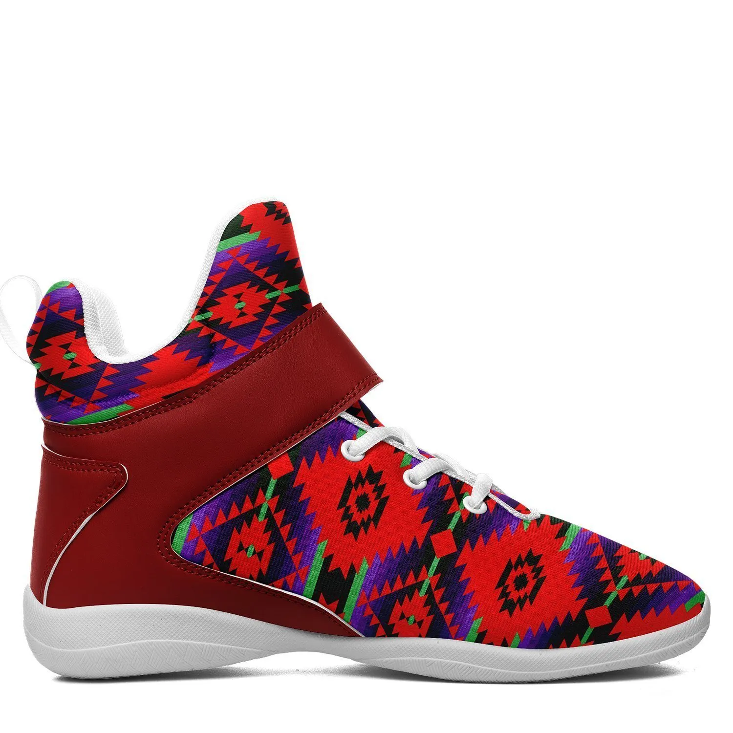 Cree Confederacy Chicken Dance Ipottaa Basketball / Sport High Top Shoes - White Sole