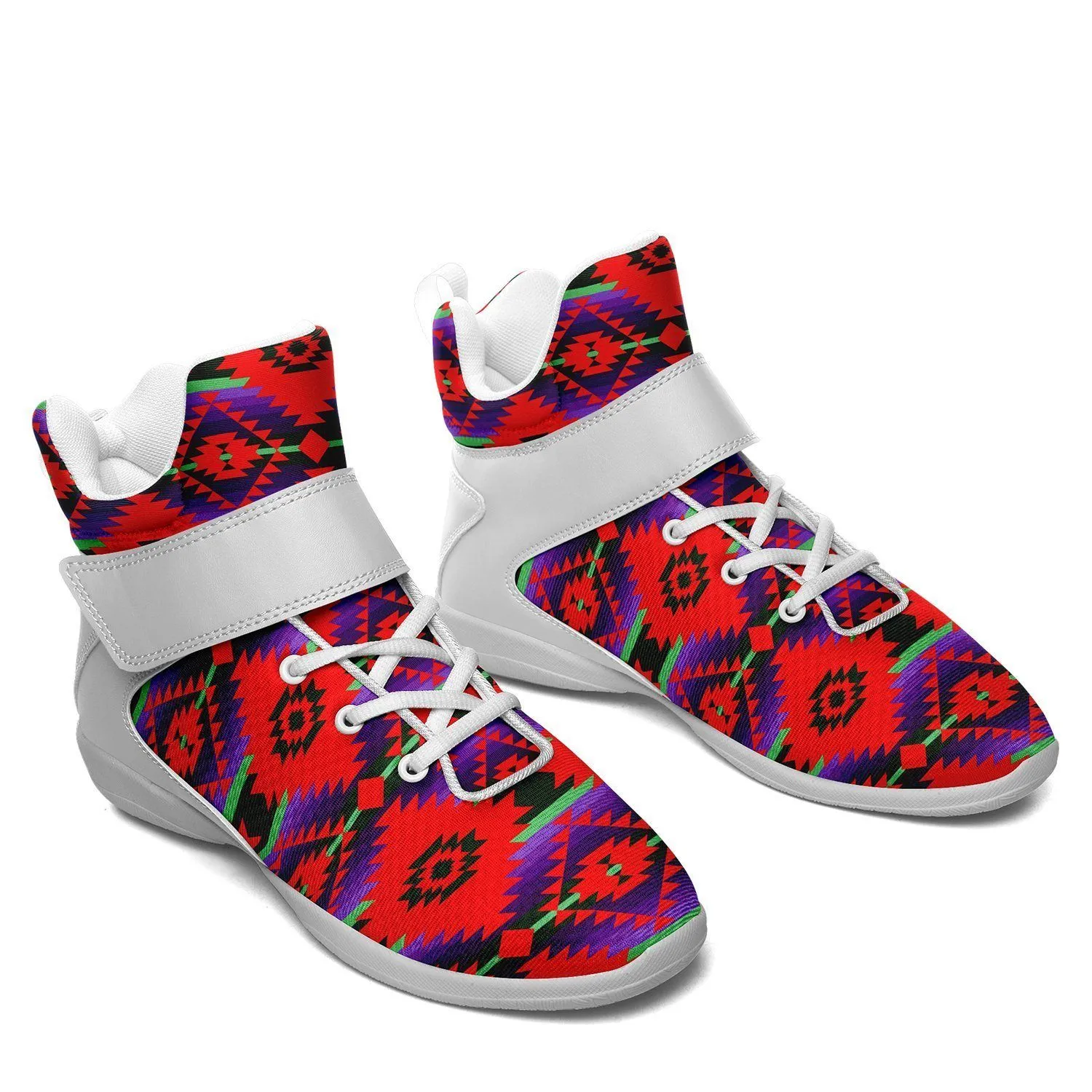 Cree Confederacy Chicken Dance Ipottaa Basketball / Sport High Top Shoes - White Sole