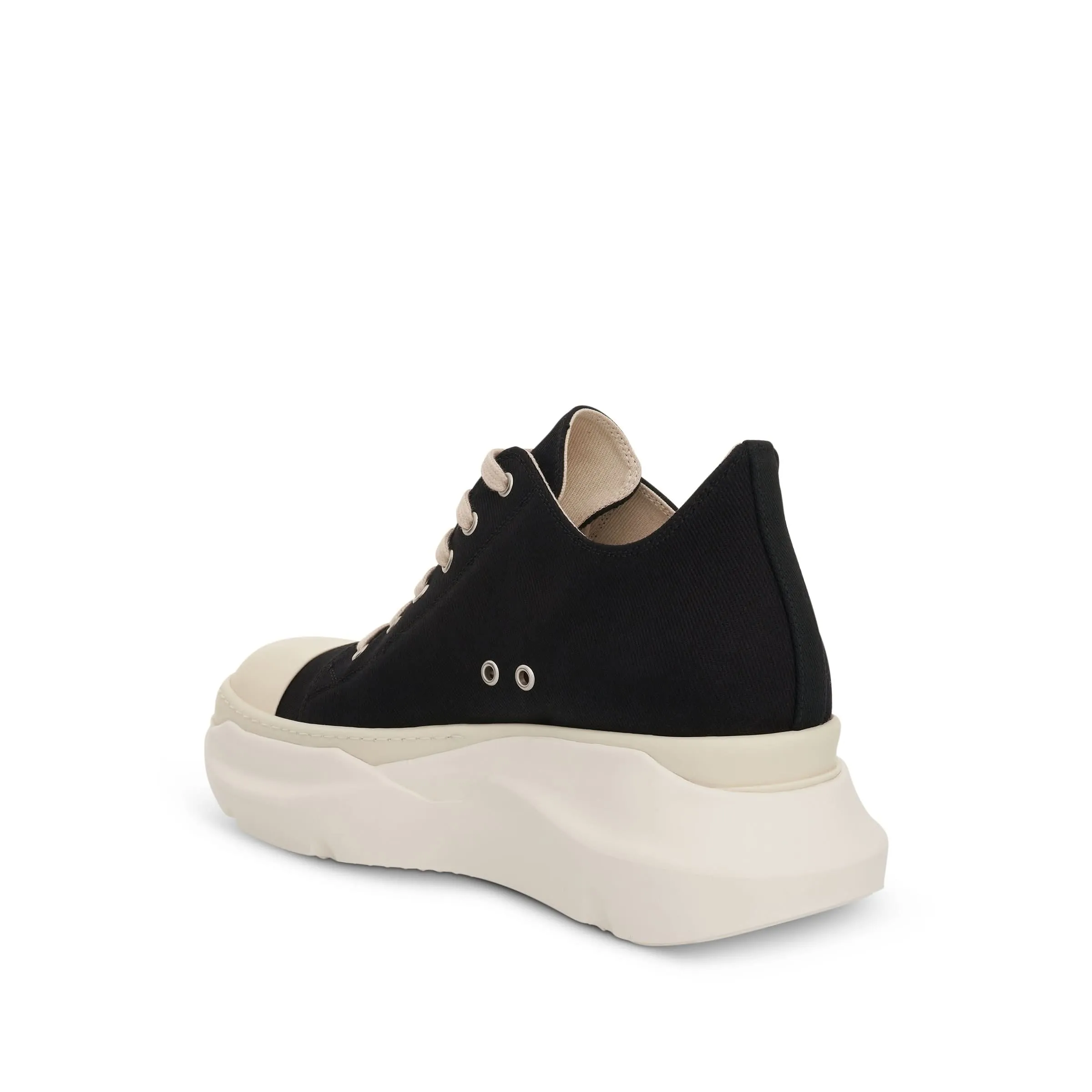 DRKSHDW Abstract Low Denim Sneakers in Black/Milk