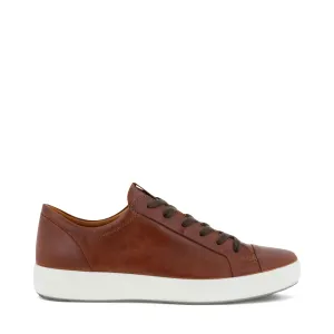 Ecco Men's Soft 7 City Leather Sneaker (Cognac)