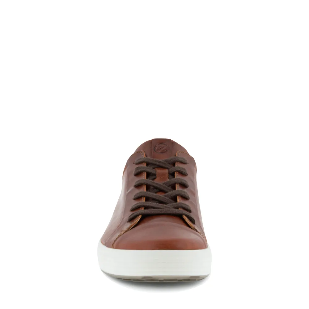 Ecco Men's Soft 7 City Leather Sneaker (Cognac)