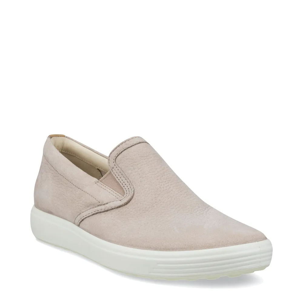 Ecco Women's Soft 7 Slip On Sneaker in Grey Rose