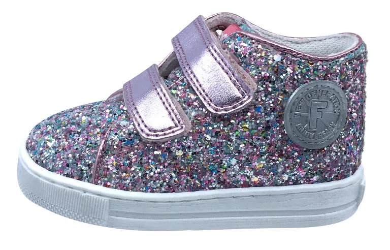 Falcotto Girl's Michael Fashion Sneakers, Rosa Pink Sparkle