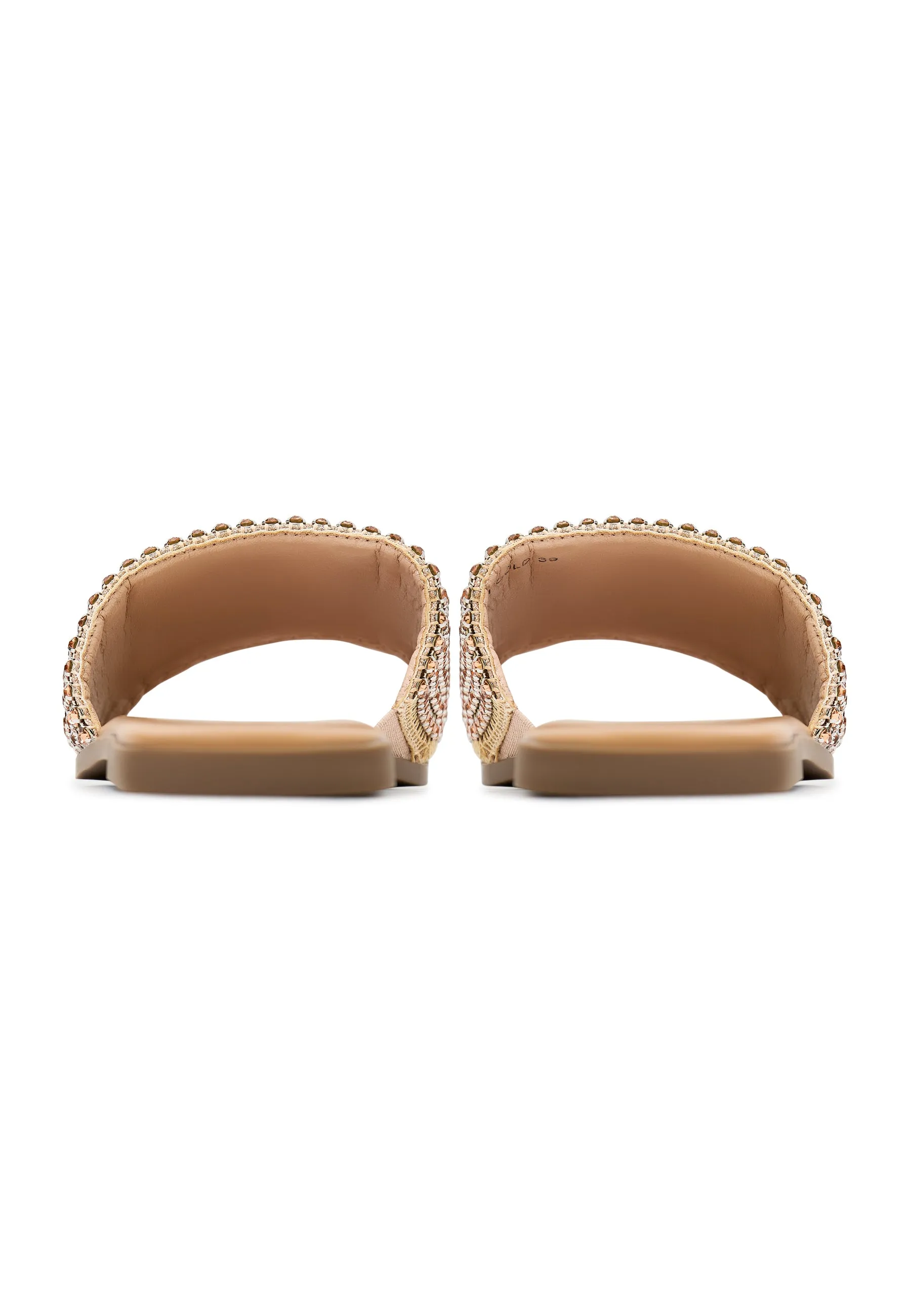 Flat Sole Slippers Izzy - Gold