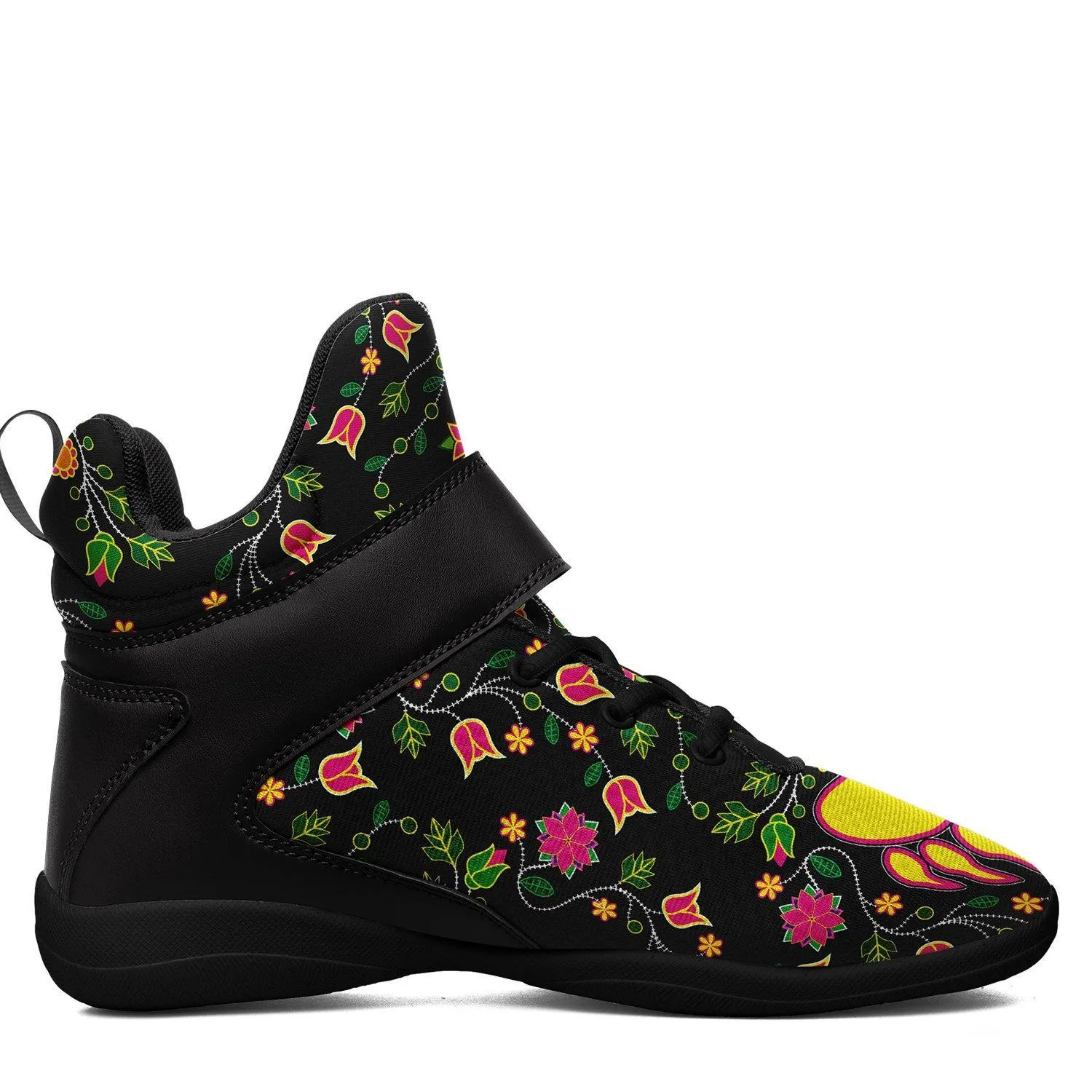 Floral Bearpaw Ipottaa Basketball / Sport High Top Shoes - Black Sole