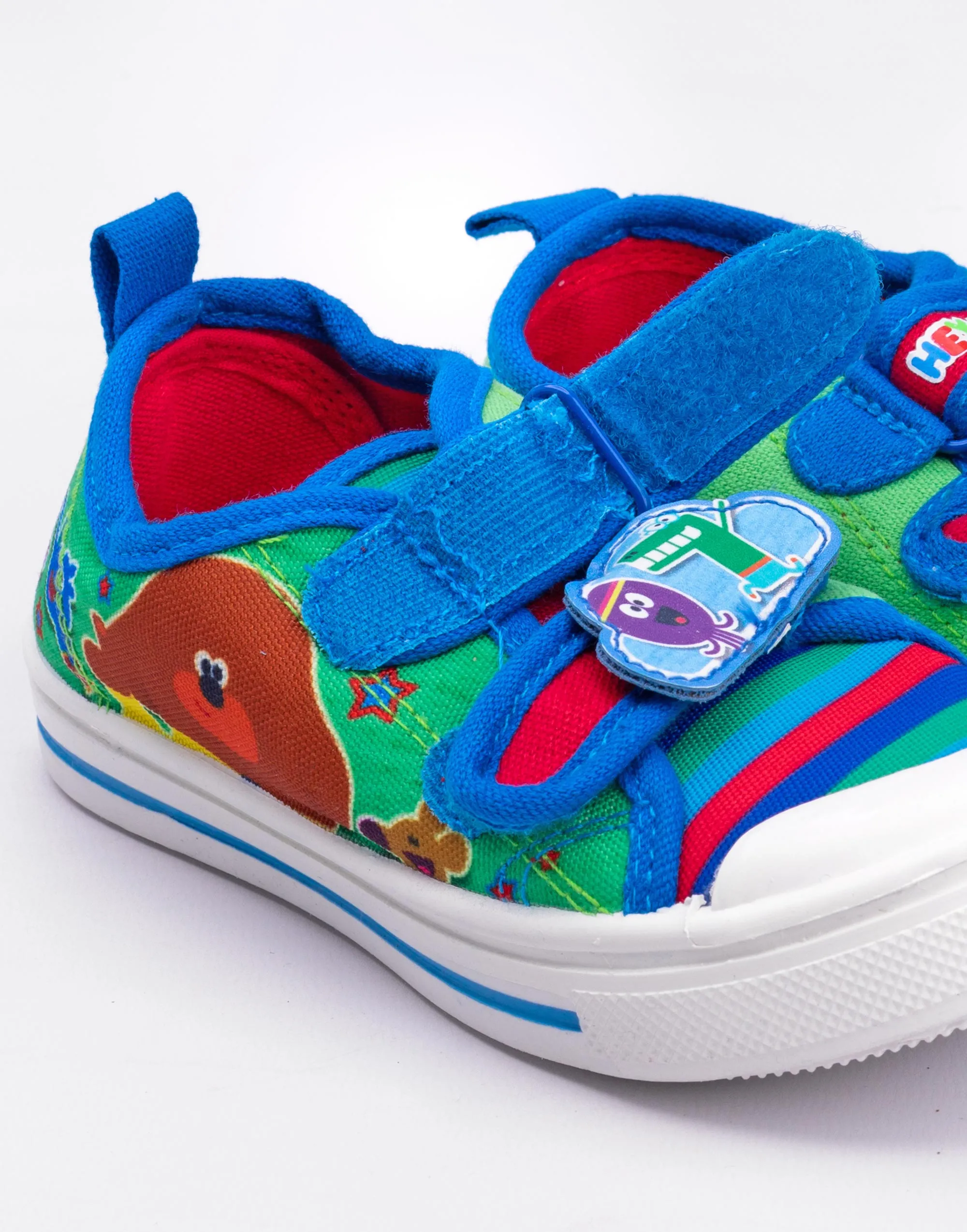 Hey Duggee Squirrel Club Green Boys Trainers Kids Canvas Shoes