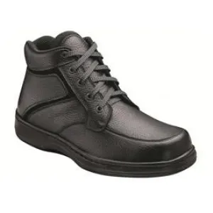 Highline Men's Boots - Lace - Diabetic Shoes - Black