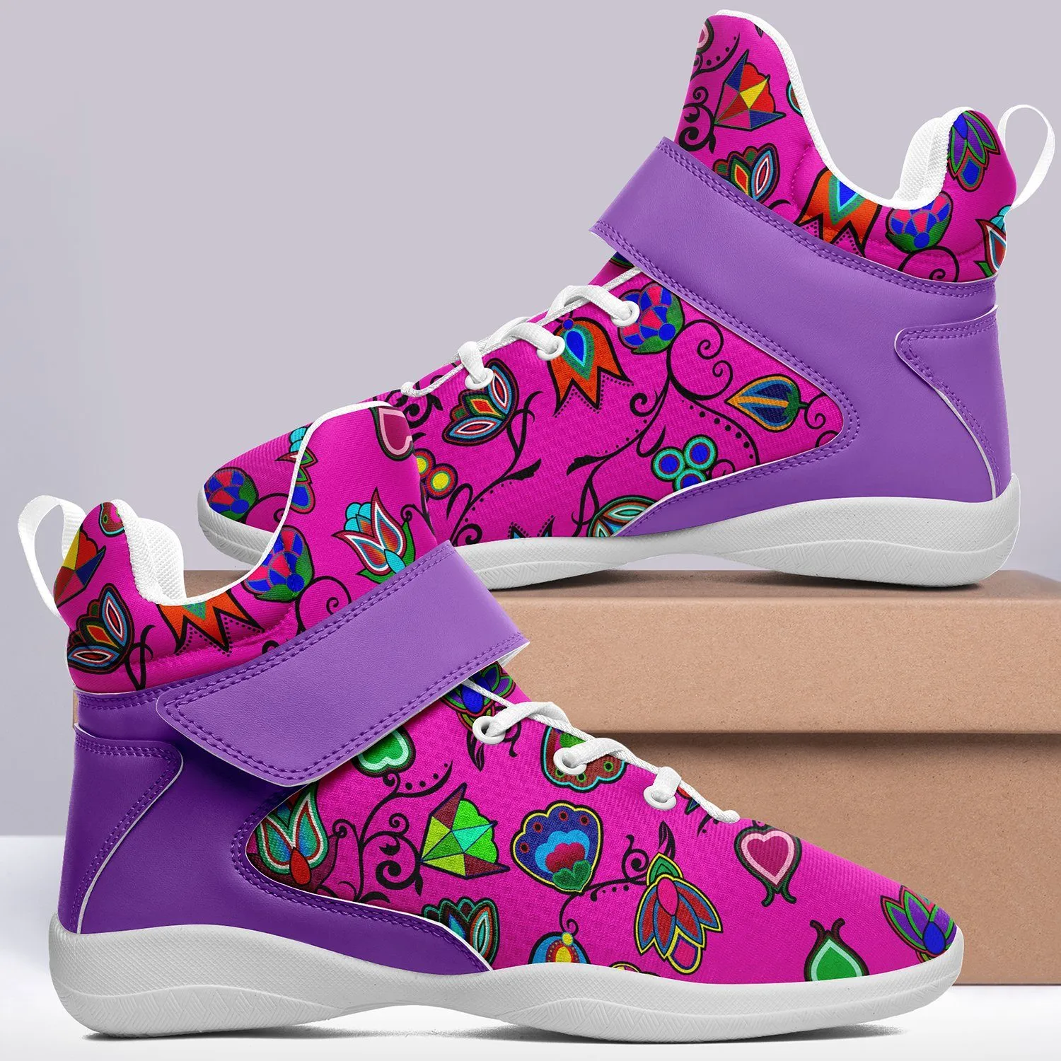 Indigenous Paisley Ipottaa Basketball / Sport High Top Shoes