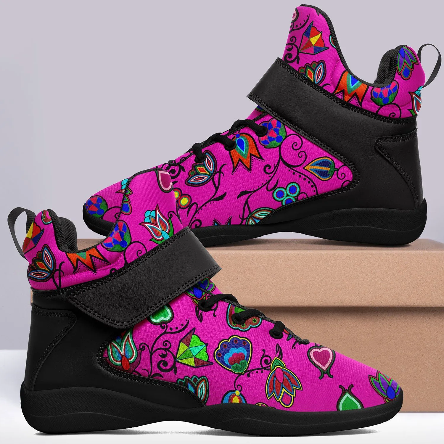 Indigenous Paisley Ipottaa Basketball / Sport High Top Shoes