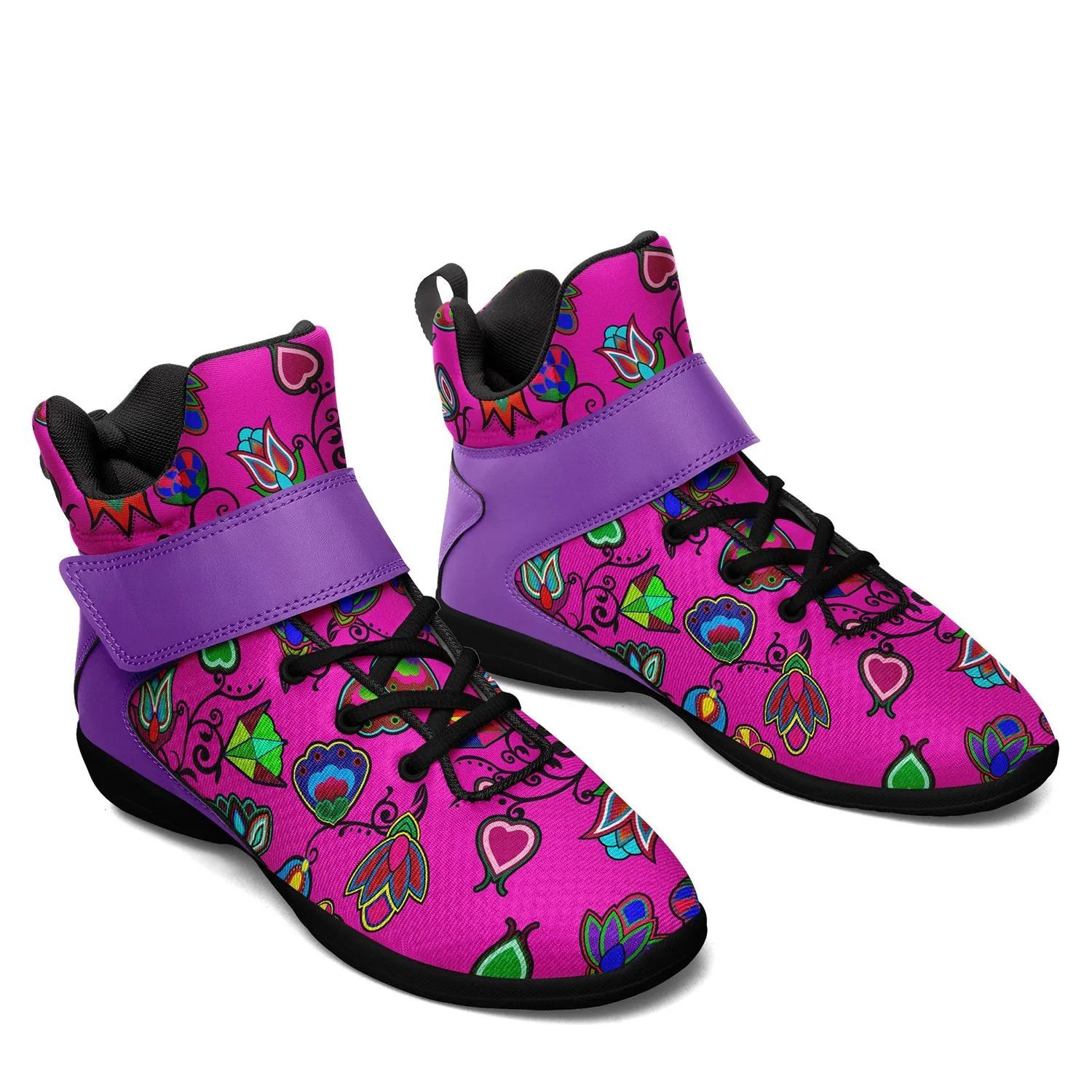 Indigenous Paisley Ipottaa Basketball / Sport High Top Shoes