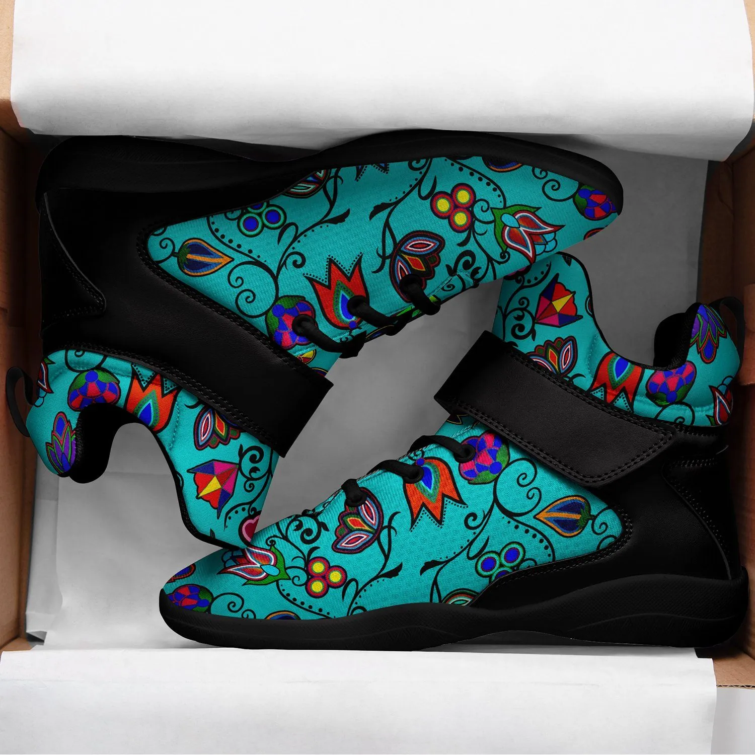 Indigenous Paisley Sky Ipottaa Basketball / Sport High Top Shoes