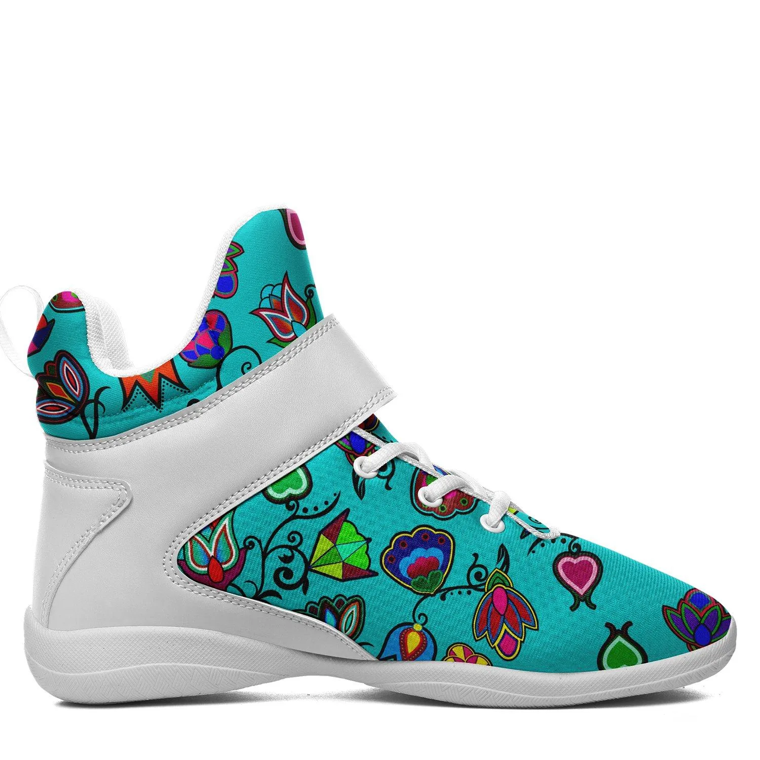 Indigenous Paisley Sky Ipottaa Basketball / Sport High Top Shoes