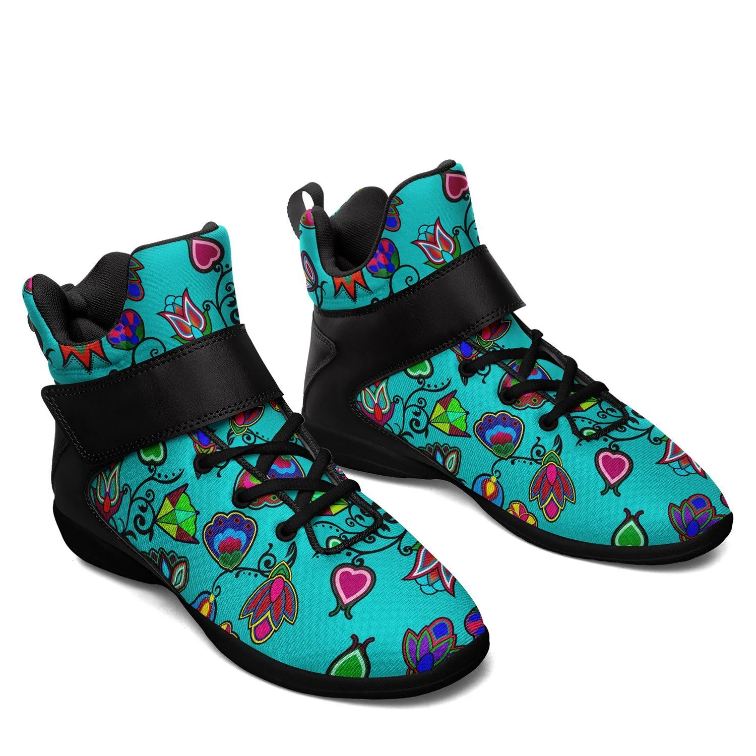 Indigenous Paisley Sky Ipottaa Basketball / Sport High Top Shoes