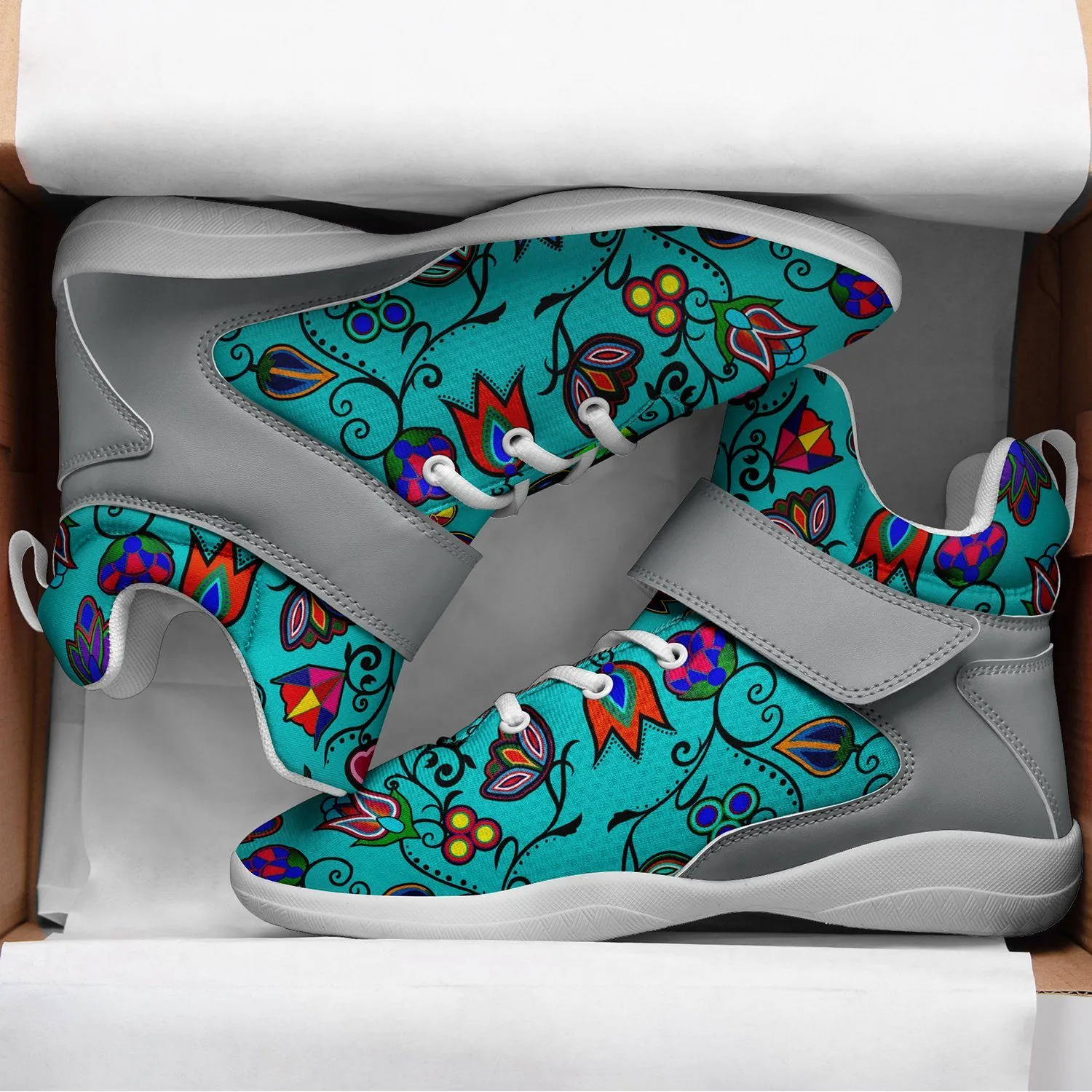 Indigenous Paisley Sky Ipottaa Basketball / Sport High Top Shoes