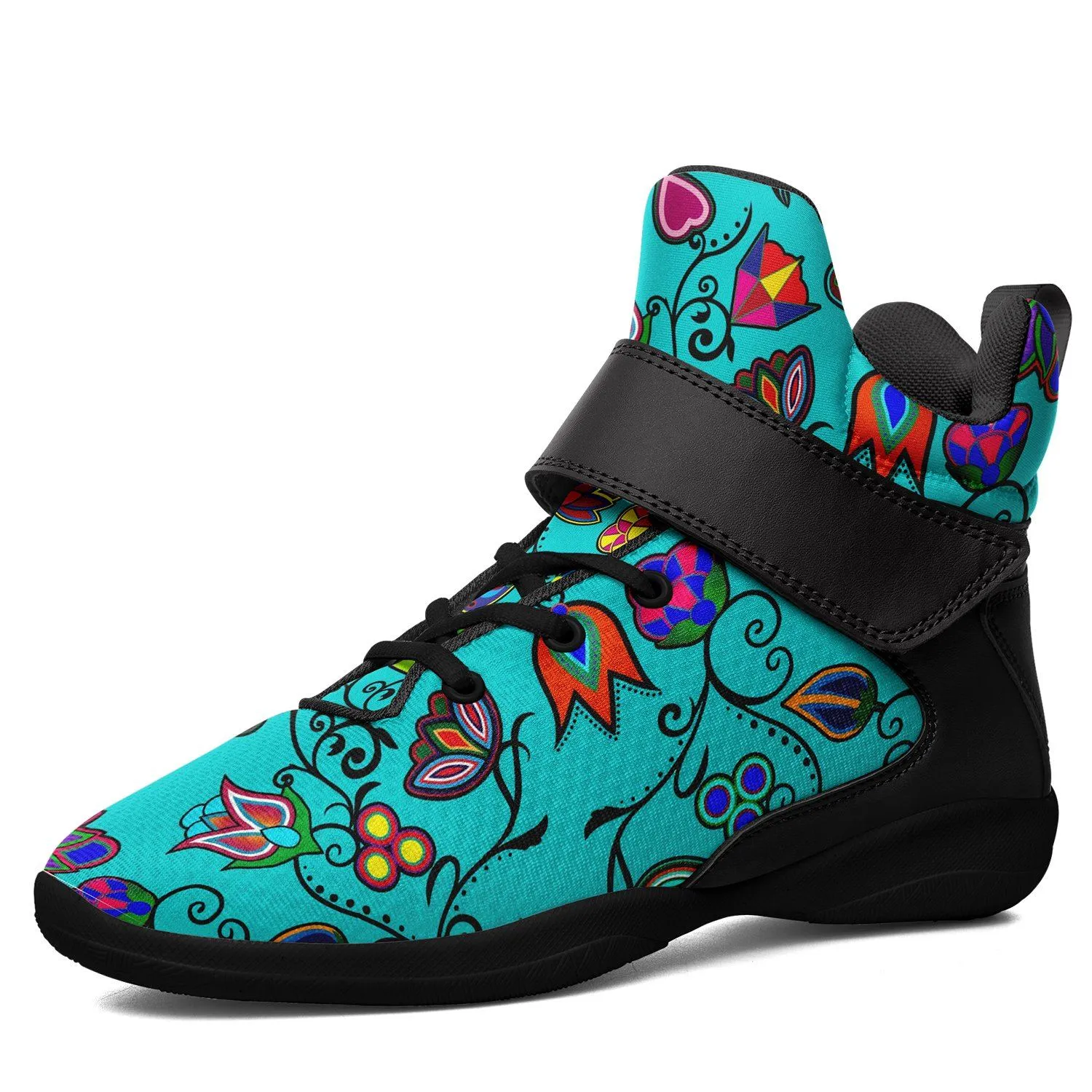 Indigenous Paisley Sky Ipottaa Basketball / Sport High Top Shoes