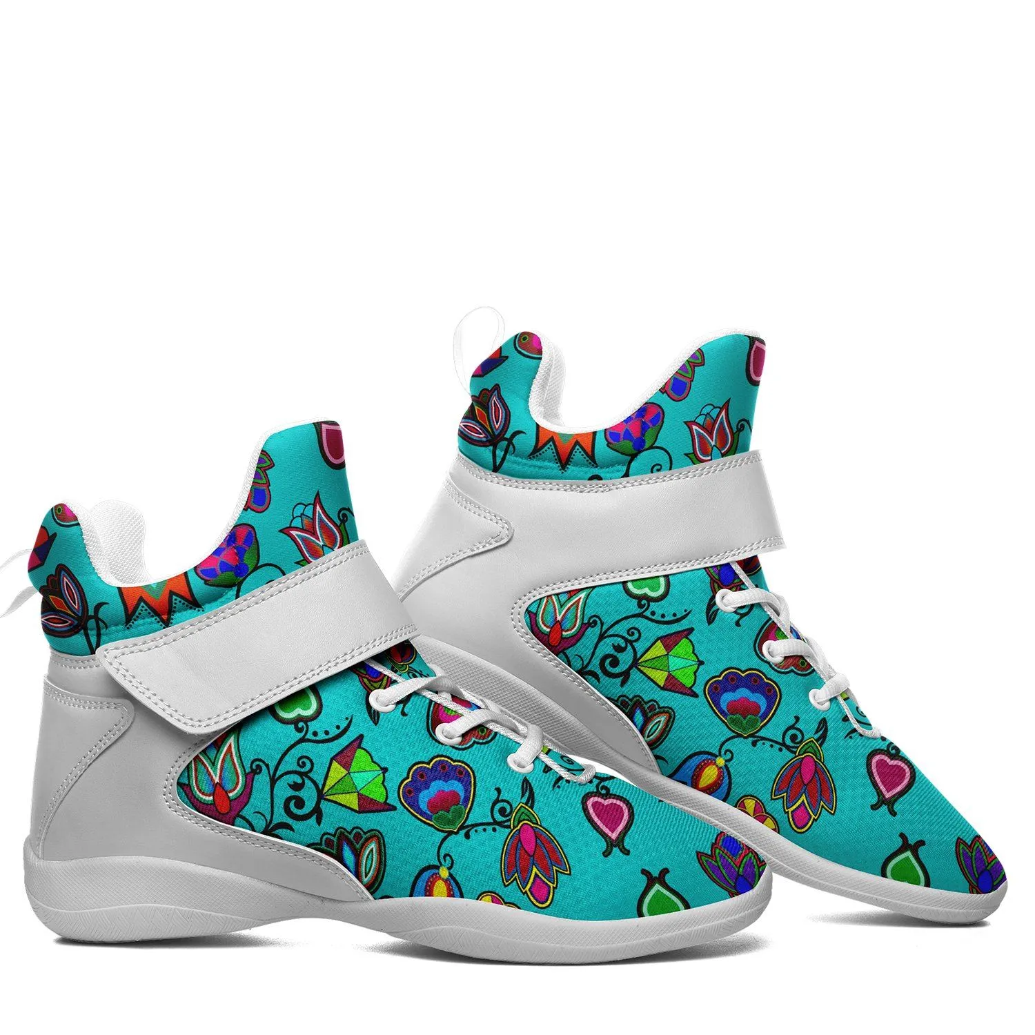 Indigenous Paisley Sky Ipottaa Basketball / Sport High Top Shoes