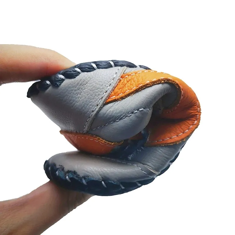 Little Chic Ben Grey Orange Decorative Baby Shoes