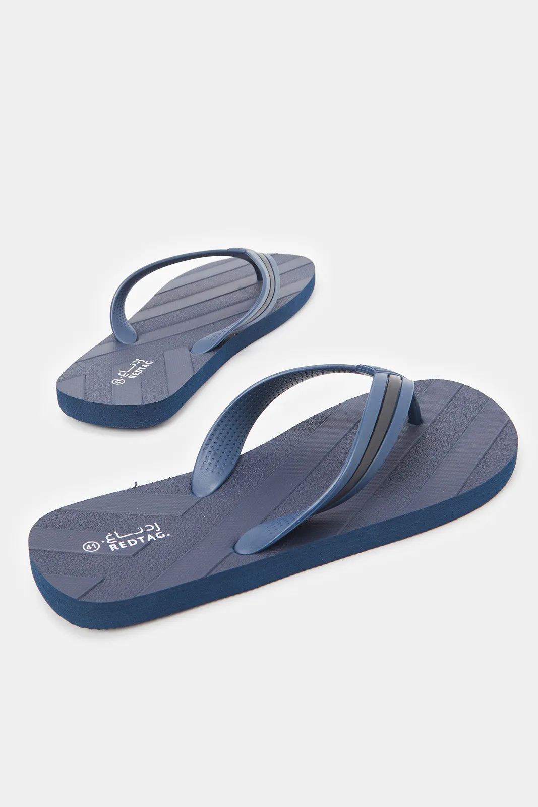 Men Navy Toe post With Molded Strap Slipper