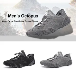 Men's Octopus Mesh Fabric Breathable Casual Shoes