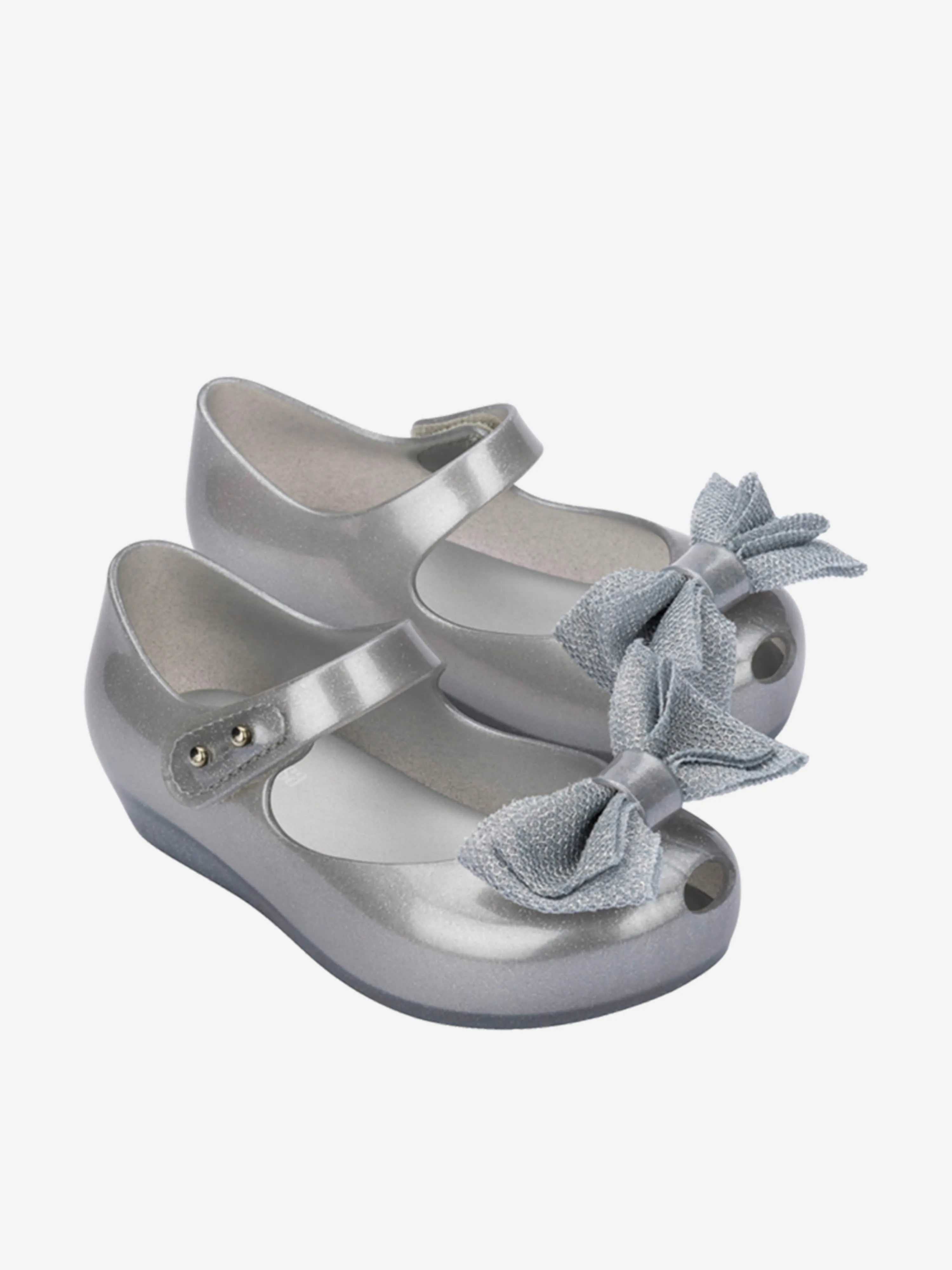 Mini Melissa Girls Ultragirl Sweet XII Shoes in Silver