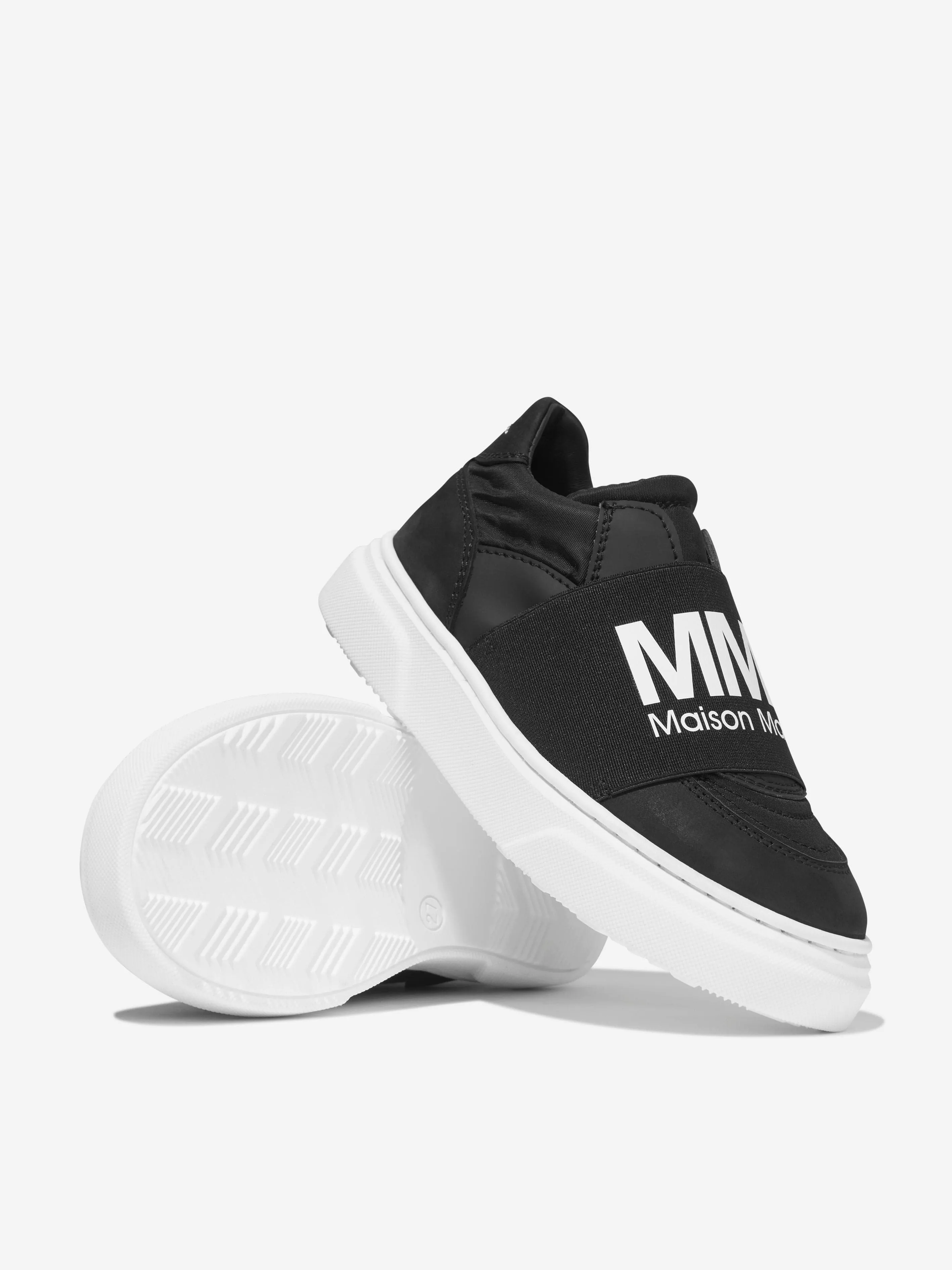 MM6 Maison Margiela Kids Leather Logo Trainers