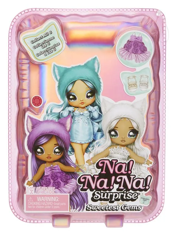 Na! Na! Na! Surprise Sweetest Gems Fashion Doll Series 1 Ruby Frost