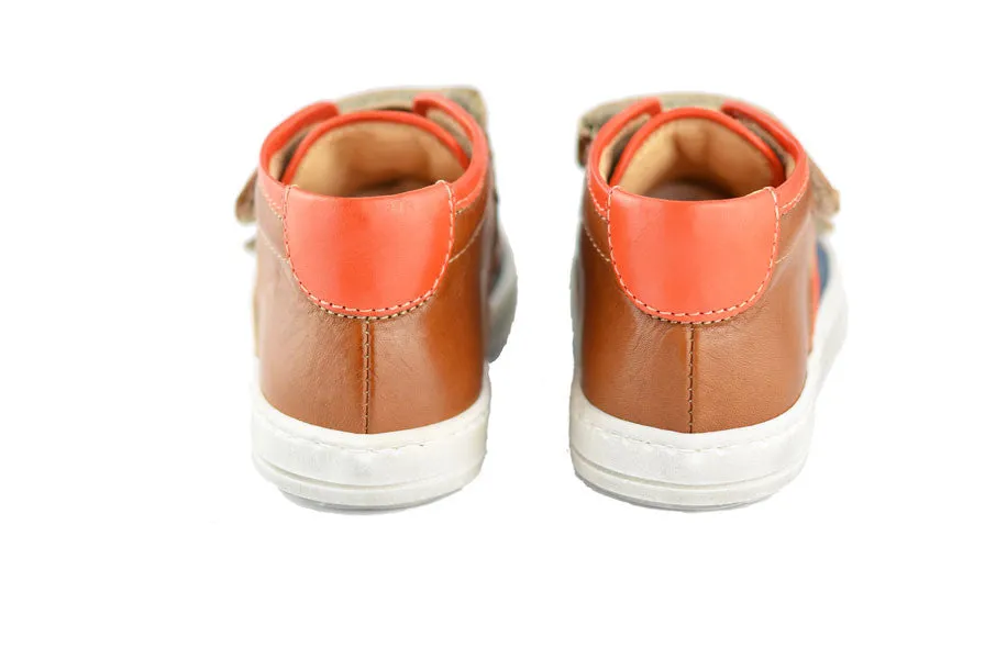 Ocra Boys Brown, Blue & Orange Hightop