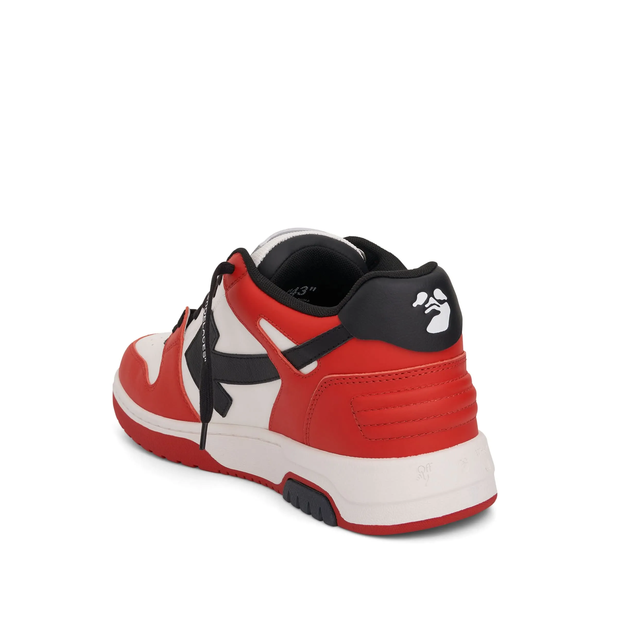 Out Of Office Leather Sneaker in Red/Black