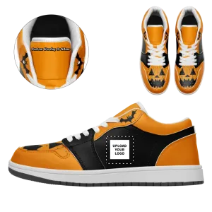 Personalized Halloween Sneakers, Custom Ghost shoes, Skull, Halloween Gift,AJ1C-23020124