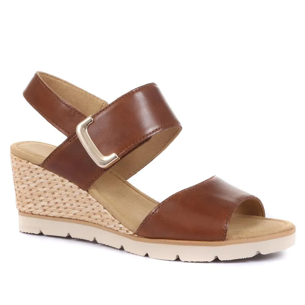 Porter Leather Wedge Sandals - GAB31515 / 317 909