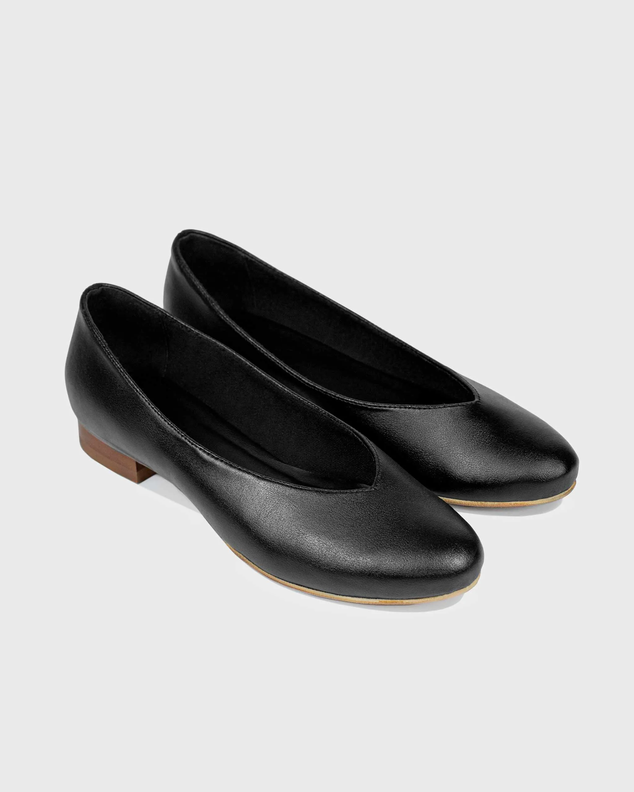 Pumps Nopal Ballerinas Cactus Leather Black