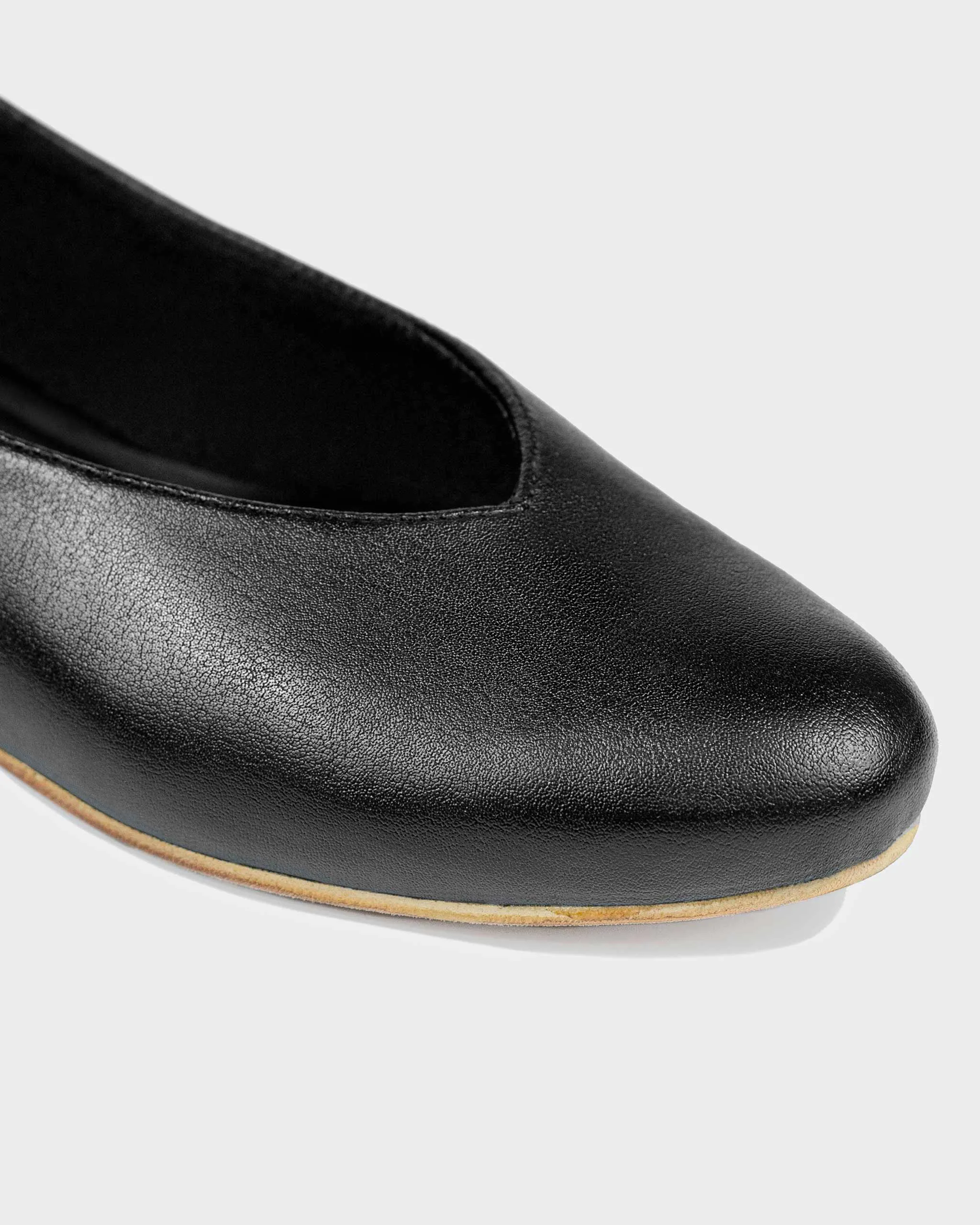 Pumps Nopal Ballerinas Cactus Leather Black