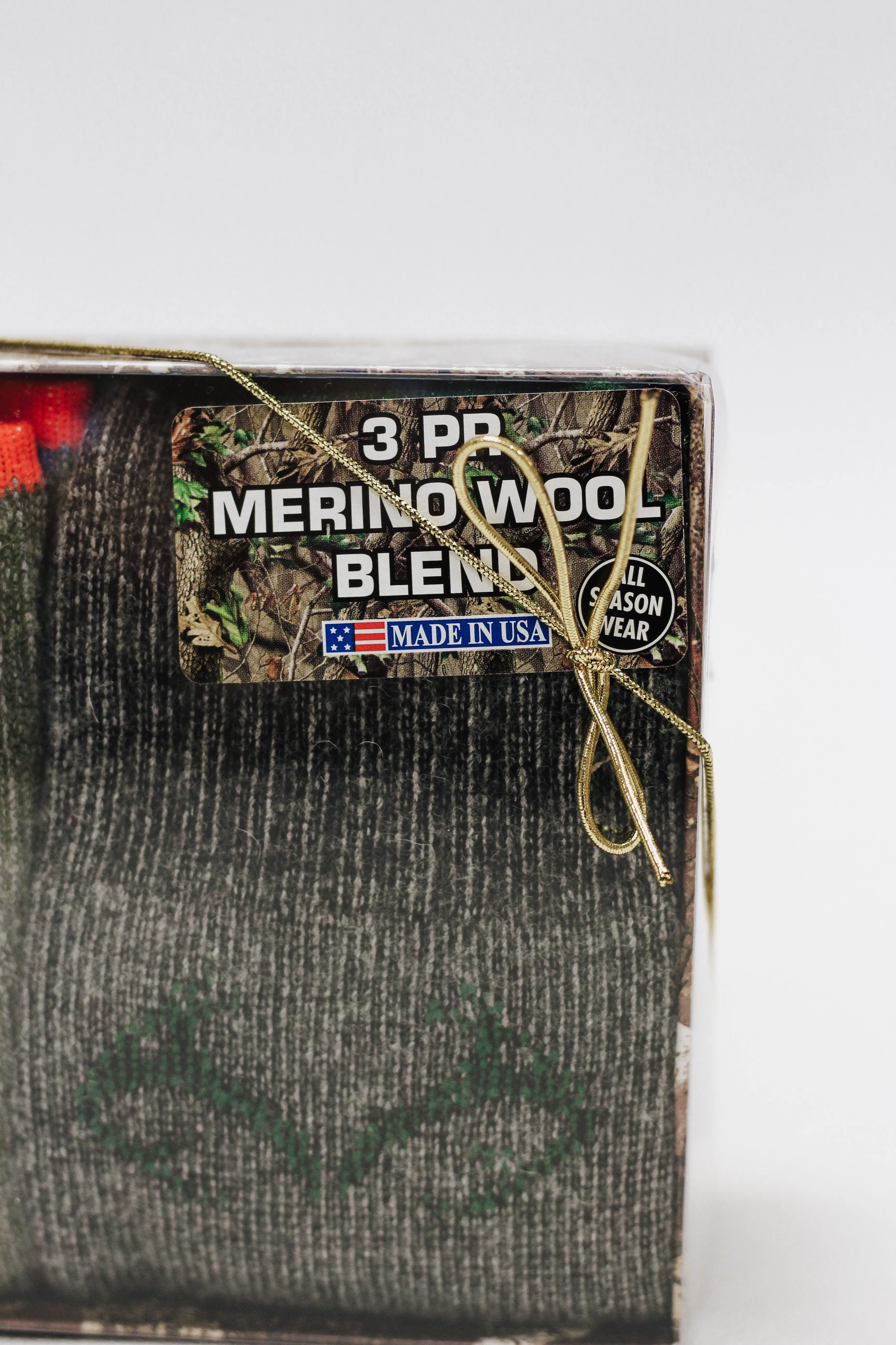 Realtree Gift Box Merino Wool Camo Boot Socks 3 Pair Pack