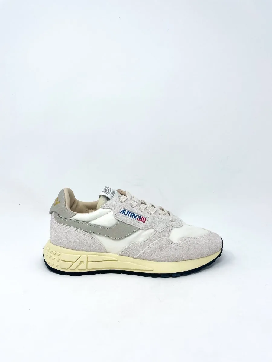 Reelwind Low Sneakers in Nylon & Suede White