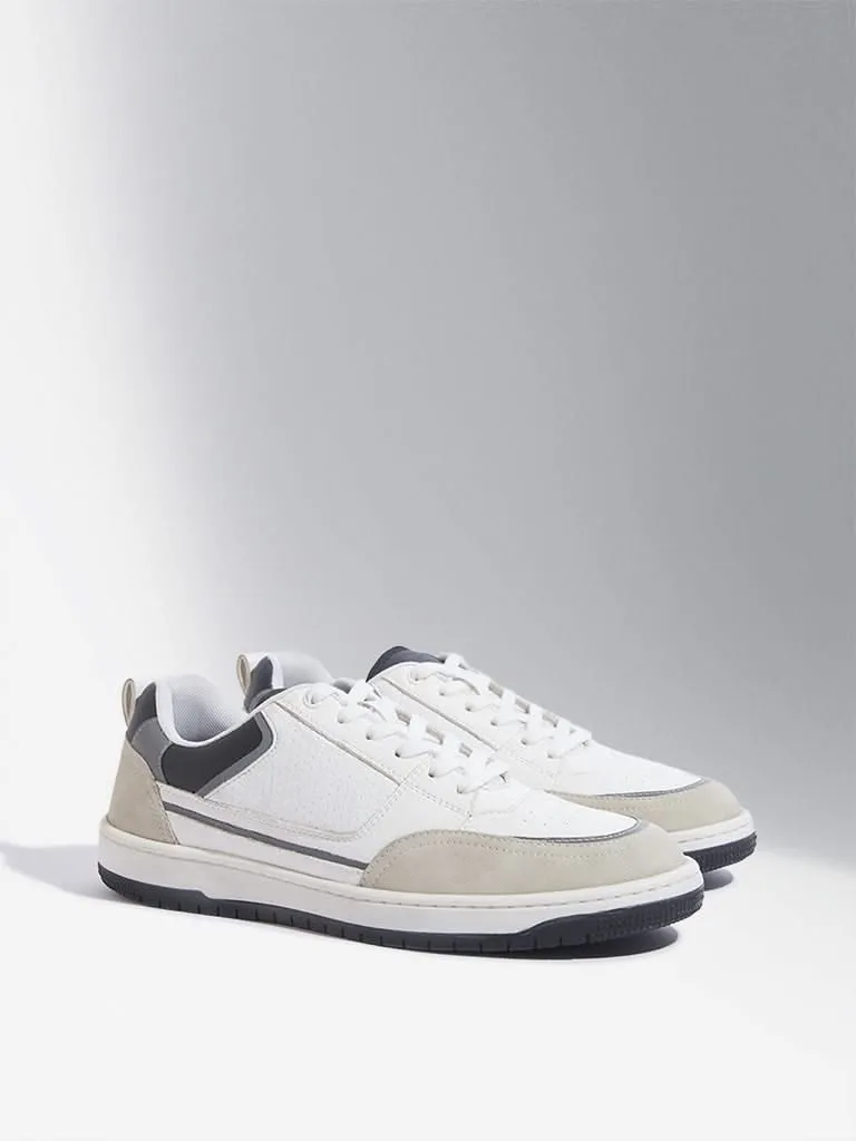 SOLEPLAY White Perforated Sneakers